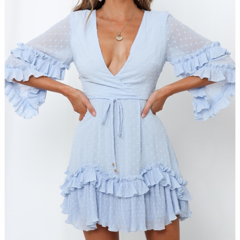 HELLO MOLLY BABY BLUE SUNDRESS NEW WITH TAGS!